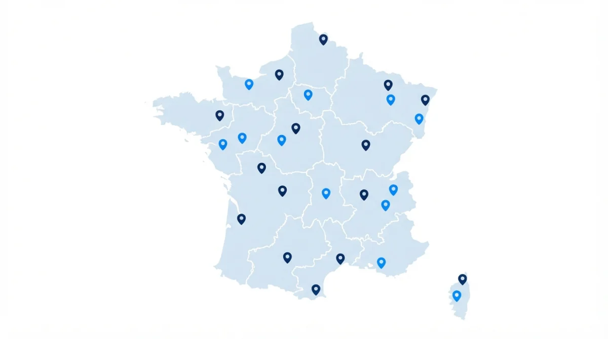 Carte de France des programmes immobiliers neufs disponibles chez VefaPlus