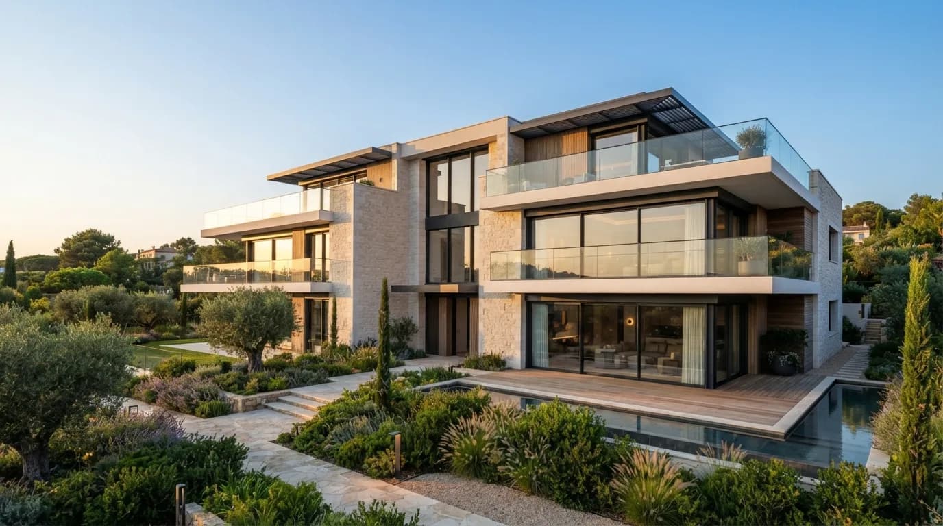 Résidence immobilière neuve contemporaine en France